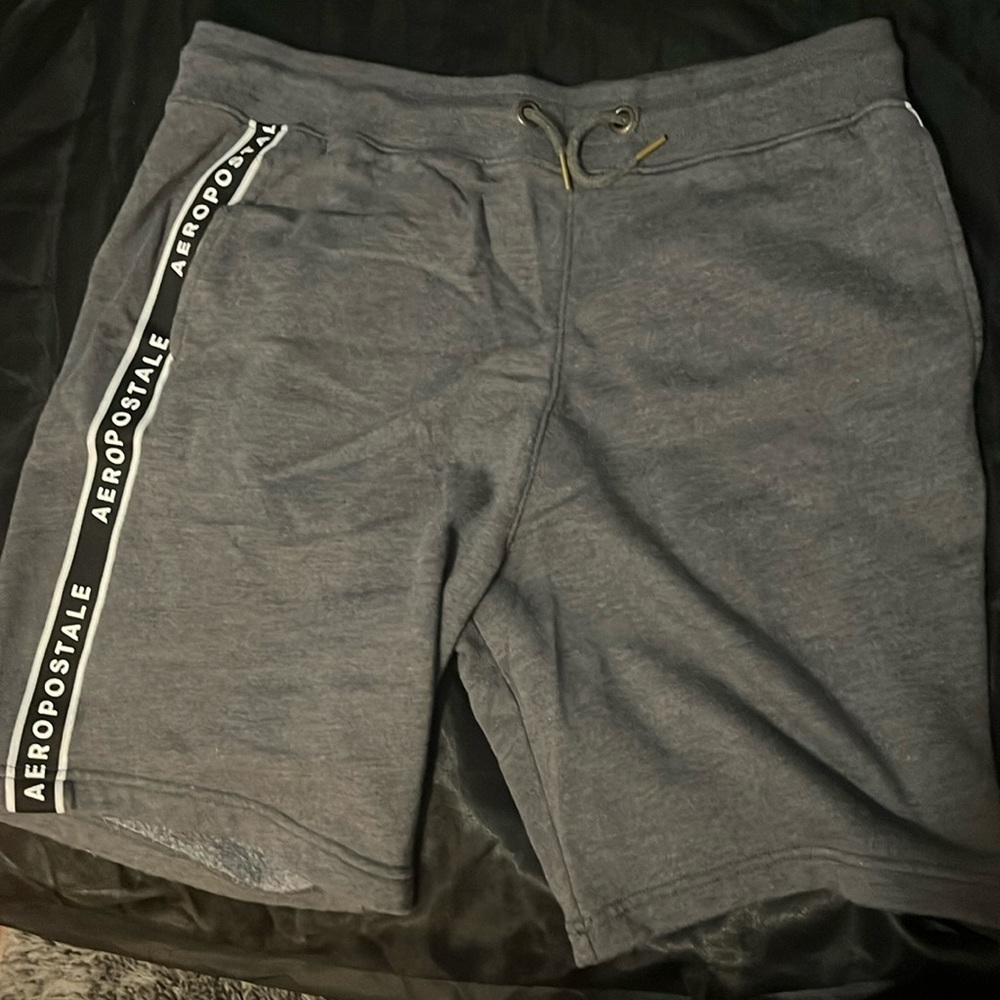 Aero pastle worn pants grey with white lettering size M